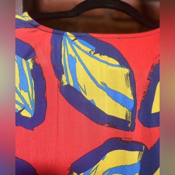 Anthropologie Corey Lynn calter NWT tropical 3/4 sleeve loose top size large - Picture 4 of 6